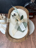 Bourbon Cowboy - Wood Three-Wick Dough Bowl
