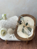 Coastal Cottage - Wood Three-Wick Dough Bowl