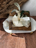 Salt & Light - Wood Square 2-Wick Dough Bowl